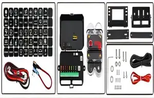 LED Touch Pad 8 Gang Switch Panel Universal Touch Screen Button Blue Green Car Lights Switch Controller For Universal