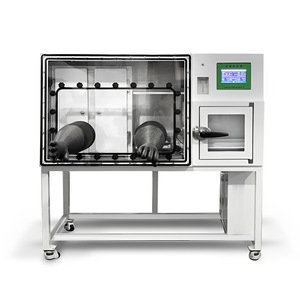 Caja de Guantes de Laboratorio de Acero Inoxidable con Gas Inerte y Puertos para Guantes, para Cultivo de Células Microbianas - Product Image 2