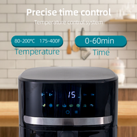 Friteuse à air numérique multifonctionnelle 7L, appareil de cuisson professionnel sans huile pour la maison