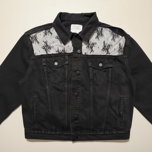 Mujeres 2025 Otoño Invierno Denim solapa manga larga Chaquetas cortas señora Chic suelta Streetwear moda mujer chaqueta encaje denim - Product Image 1