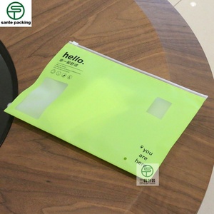 Custom Color Gravure Printed Customized Color Recyclable Socks Packaging Zipper Bag Shirt Underwear Frosted Matte Clothes - Product Image 5