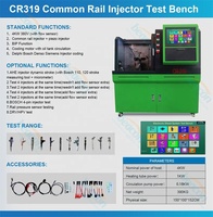 Banc d'essai d'injecteurs diesel haute pression CR319 avec écran tactile automatique et machine d'étalonnage