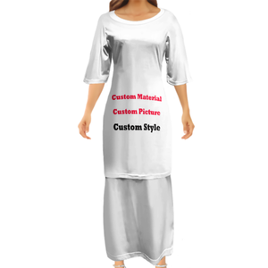 Vestido Puletasi Polinesio Samoano con Estampado Tribal por Sublimación, Vestidos para Mujer, Imagen Personalizada, Vestido Poncho, Dropshipping, Tatuaje, <span class=keywords><strong>Maxi</strong></span> - Product Image 2