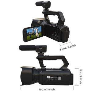 Cámaras de Video HD 4K de 56MP, Zoom Óptico 6X, Pantalla Táctil IPS de 4.0 Pulgadas, Videocámara de Mano, Cámara DV para Vlogging y Fotografía - Product Image 6