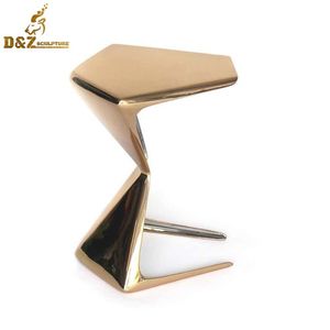 Table de chevet design Art déco en métal pour intérieur de maison moderne personnalisée Table de chevet en acier inoxydable - Product Image 1