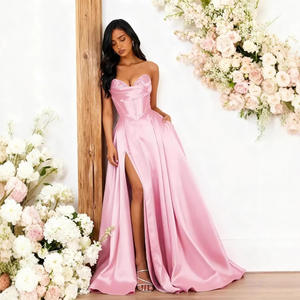 <span class=keywords><strong>Robe</strong></span> de soirée sexy sans manches <span class=keywords><strong>pour</strong></span> femmes, <span class=keywords><strong>robe</strong></span> de bal élégante en satin, corset long <span class=keywords><strong>pour</strong></span> femmes, vente chaude - Product Image 5