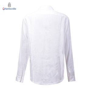 Nuevo diseño de <span class=keywords><strong>camisa</strong></span> <span class=keywords><strong>Guayabera</strong></span> para hombre, <span class=keywords><strong>camisa</strong></span> cubana sólida <span class=keywords><strong>blanca</strong></span> mexicana, camisas de <span class=keywords><strong>manga</strong></span> <span class=keywords><strong>larga</strong></span> <span class=keywords><strong>Guayabera</strong></span> para hombre Cubana - Product Image 2