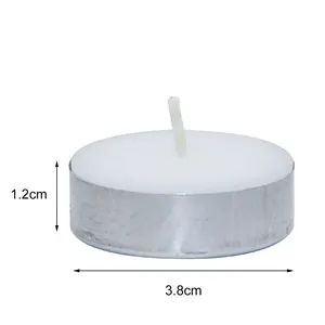 Velas de chá luzes, pacote com 50 velas brancas sem perfume, de longa duração, de 3,5 a 4 horas, para decoração de casa