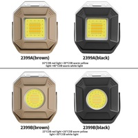 Mini lampe torche porte-clés Lumière blanche Jaune chaud Rouge Aimant Batterie 1000mAh LED COB Alimentation USB Affichage Éclairage portable de travail