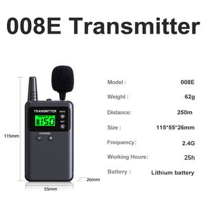 Système de guide audio sans fil Yingmi, guide audio numérique, fréquence 2,4G, garantie de 2 ans, certifié CE, modèle 008E pour usine - Product Image 3