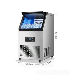 2023 JOY factory hot sale small commercial fully automatic milk tea shop ice machine for cold drink fast food shop ice making