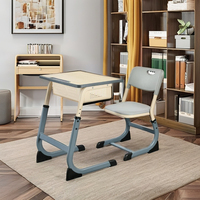Mobilier scolaire BJZX-5 Ensemble de bureau et de chaises pour étudiants Mobilier de classe Tables et chaises d'école pour l'école primaire et secondaire