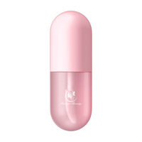 Offre Spéciale marque privée fruit rose brillant lèvres plus dodu brillant huile transparente personnalisée vitamine E vegan huile de verre à lèvres hydratante