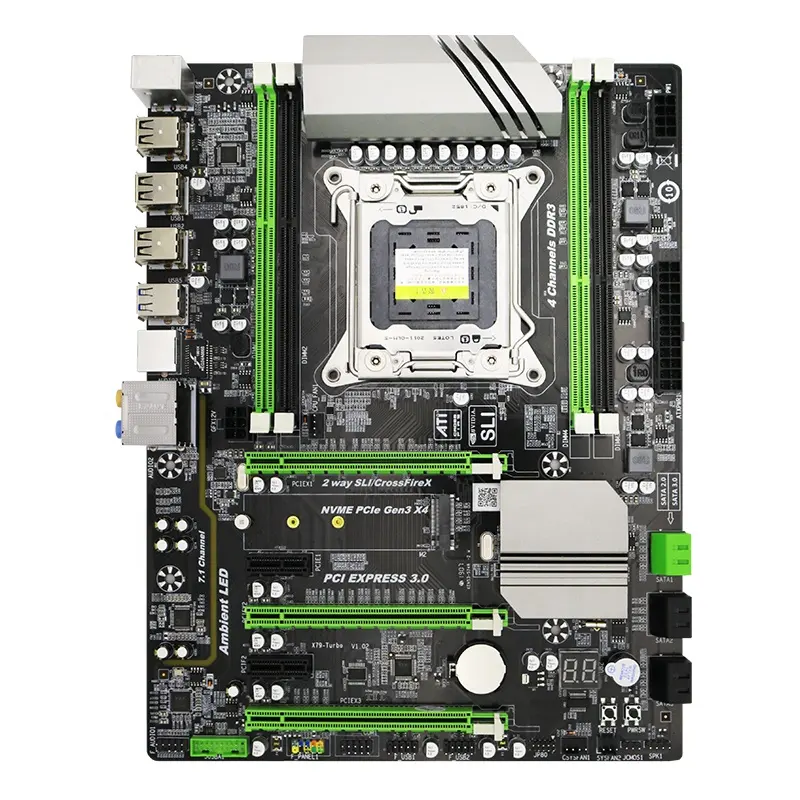 Hohe leistung gaming atx motherboard x79 lga2011 spuuort intel core i7 Xeon 5 kanäle maximale speicher 128gb ddr3 ram