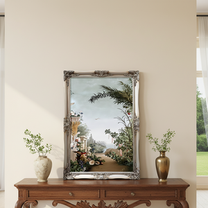 <span class=keywords><strong>Cadre</strong></span> en résine pour peinture à l'huile, élégant, en bois, pour accessoires de photographie, avec décorations anciennes sculptées, <span class=keywords><strong>grand</strong></span> <span class=keywords><strong>cadre</strong></span> décoratif pour sol et mur - Product Image 6