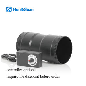 Ventilador de conducto recto ligero de 4 pulgadas de ABS puro con doble aislamiento, potenciador de aire, ventilador de refrigeración en línea de 24V EC para ventilación de invernadero - Product Image 2