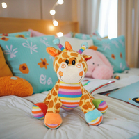Vente directe de manufacture pour jouet girafe en peluche personnalisé pour enfants tissu 100% polyester avec remplissage en coton PP occasion d'anniversaire