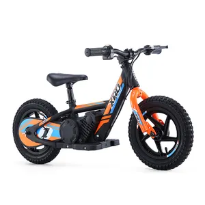 24V 80W 2.6Ah Bateria De Lítio Alimentado Crianças equitação ciclo 12 polegadas Electric Kids Balance Dirt Bike