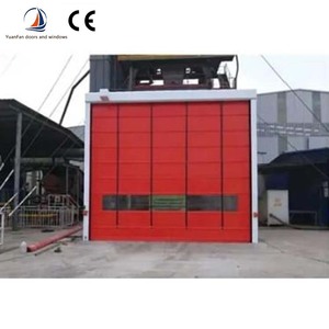 Phong cách công nghiệp tốc độ cao xếp chồng cửa PVC bên ngoài an ninh Rèm lớn ngoài trời kho hoàn thành bề mặt Windproof - Product Image 1
