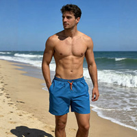 Pantalones Cortos Casuales de Verano 2026 para Hombre, Color Caramelo, Largo Medio |   Pantalones de Playa Ligeros de Secado Rápido y Corte Holgado para Deportes y Actividades al Aire Libre