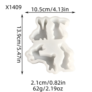 แม่พิมพ์เรซิ่นซิลิโคนทำมือ สำหรับงาน DIY สไตล์อินส์ ของตกแต่ง และอุปกรณ์ทำเค้ก สำหรับงานเรซิ่นและแม่พิมพ์ปูนปลาสเตอร์ - Product Image 3