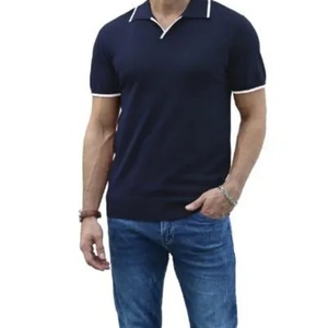 Polo brodé personnalisé en gros, T-shirt de golf uni, Polo homme vierge, Polo color block - Product Image 1