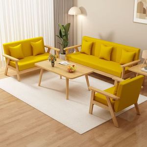 Canapé de Bureau Moderne de Luxe Style Chesterfield en Forme de L, 1 à 4 Places, Extensible, Hauteur Réglable, Mobilier Minimaliste en Tissu pour Maison et Bureau - Product Image 1