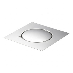 Sifone a pavimento in acciaio inox per bagno, doccia e cucina, quadrato, facile da pulire, 15x15cm/20x20cm - Product Image 5