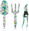 Ensemble <span class=keywords><strong>de</strong></span> 3 <span class=keywords><strong>outils</strong></span> <span class=keywords><strong>de</strong></span> jardinage floraux pour femmes, ensemble d'<span class=keywords><strong>outils</strong></span> <span class=keywords><strong>de</strong></span> jardinage en aluminium robuste avec <span class=keywords><strong>de</strong></span> belles impressions et des poignées ergonomiques - Product Image 6