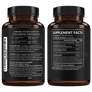 OEM bulmaca beyin desteği mantar takviyesi organik aslan Mane <span class=keywords><strong>Lingzhi</strong></span> <span class=keywords><strong>Cordyceps</strong></span> kapsüller 10 in 1 <span class=keywords><strong>Lingzhi</strong></span> özü kapsüller - Product Image 6