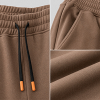 Joggers en molleton pour hommes, coupe large, avec cordon de serrage, taille élastique, respirants, séchage rapide, légers, pour le printemps, avec poches latérales, côtelés