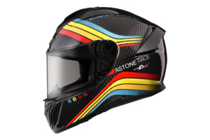 Casco de Motocicleta Integral de Fibra de Carbono ASTONE HELMETS GT6F, Amarillo/Azul de Seguridad, Nuevo y en Oferta, con 1 Año de Garantía - Product Image 3