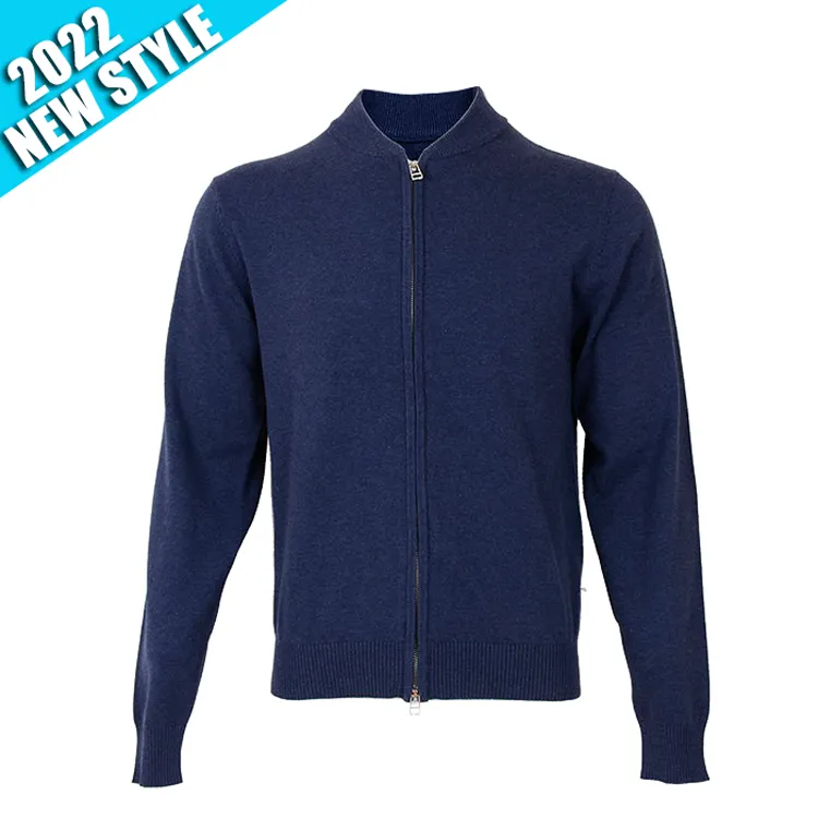 mens blue cardigan