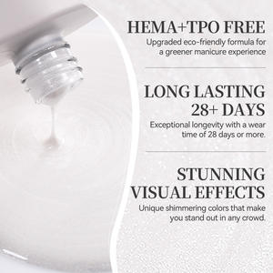 BORN PRETTY Hema Tpo Free Shimmer White Thread Pearl Gel OEM Drawing Swirl Shell Gel Polish pour Nail Art <span class=keywords><strong>Manucure</strong></span> - Product Image 3