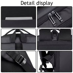 Sac à dos de voyage personnalisé avec logo pour hommes d'affaires et étudiants, sac à dos étanche avec port USB, sac à dos pour ordinateur portable, vente en gros - Product Image 4