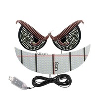 Lampe à LED Devil's Eye, écran souple universel pour voiture, écran LED RGB flexible, matrice d'écran gauche + droite, visage souriant