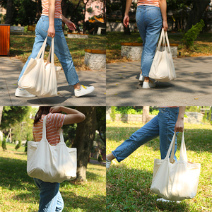 Logo personnalisé imprimé femmes mode coton biologique Shopping sacs fourre-tout toile réutilisable <span class=keywords><strong>sac</strong></span> toile coton shopping <span class=keywords><strong>sac</strong></span> fourre-tout - Product Image 6