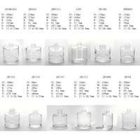 Bouteilles de diffuseur de parfum en verre transparent personnalisées en usine, 50 ml, 300 ml, durables, écologiques, toutes saisons, violet/couleurs personnalisées
