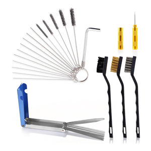 Air <b>Spray</b> Gun Cleaning Tool <b>Set</b> 31Pcs Metal Brush Kit For Airbrush Maintenance And Nozzle Cleaning - Product Image 1