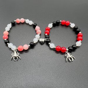 Pulsera de <span class=keywords><strong>Cuentas</strong></span> con Letras de Colección, Atracción Magnética, Pulsera Elástica <span class=keywords><strong>para</strong></span> Parejas, Pulsera de Mejores Amigos - Product Image 6