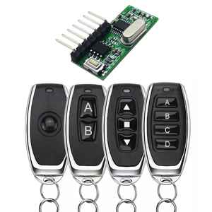 Phổ 433Mhz không dây điều khiển từ xa cho nhà để xe cửa 4-nút cán mã Transmitter Cổng điều khiển 6V <span class=keywords><strong>RF</strong></span> không dây - Product Image 6