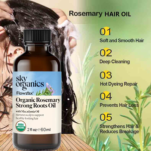 Cosméticos Orgánicos Personalizados para el Cuidado del Cabello, Aceite para el Crecimiento del Cabello Anti-Resequedad y Voluminizador con Aceite <span class=keywords><strong>de</strong></span> Árbol <span class=keywords><strong>de</strong></span> Té, Menta, Argán y Romero - Product Image 3