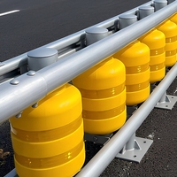 Barrera de Seguridad Rotatoria de EVA, Barandilla de Seguridad Giratoria Galvanizada en Caliente para Carreteras, Protección Anticollisión