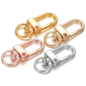 U-Shaped <b>Door</b> Latch Zinc Alloy 33 Mm Keychain Hardware Bag Accessory <b>Spring</b> Latch Strong Circular Ring DIY Handmade - Product Image 4