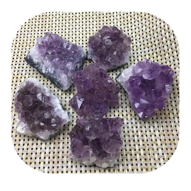 Bulk wholesale natural deep purple amethyst quartz cluster crystal clusters for hotel decoration