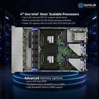 Serveur en rack HPE ProLiant DL380 Gen112U, double processeur Intel Xeon Scalable de 4e génération, 32 Go de DDR5, 8SFF, serveur en rack haute performance pour l'IA
