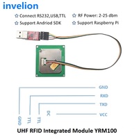 Módulo Lector/Escritor RFID UHF de Largo Alcance de 3 m - Antena de 3 dBi, Material ABS, Sistema Integrado Compatible con USB