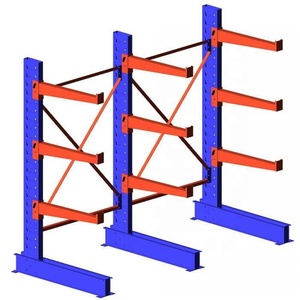Estante voladizo de almacén 2024, sistema de estantería voladizo de almacenamiento de tubería de acero industrial resistente directo de fábrica - Product Image 1