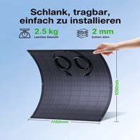 Panneau solaire flexible à film mince SHUNZI SZ-240W 24V 240W portable avec une efficacité de 18%