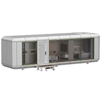 Capsule isolée thermiquement et insonorisée, maisonnette intelligente avec vue sur la montagne, hébergement de glamping dans un resort